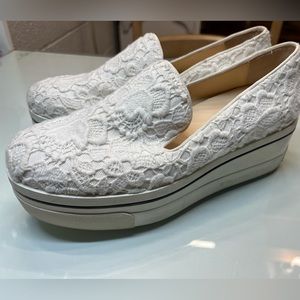 White Platform Lace Shoe by Stella McCartney size 37 or 7